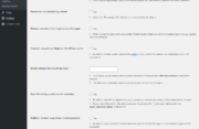WordPress User Registration Forms Advanced Settings