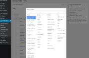 WordPress User Registration Plugin Form Field types