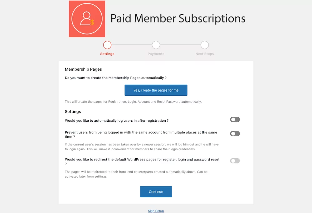 Paid Member Subscriptions Plugin Wizard - WordPress payments plugin