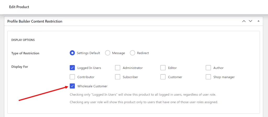Restrict content based on WooCommerce roles
