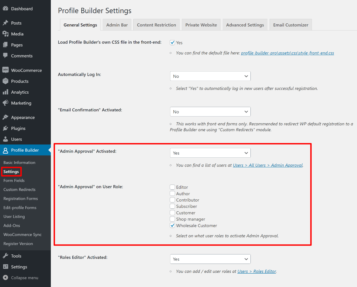 Require manual admin approval for your WordPress members area