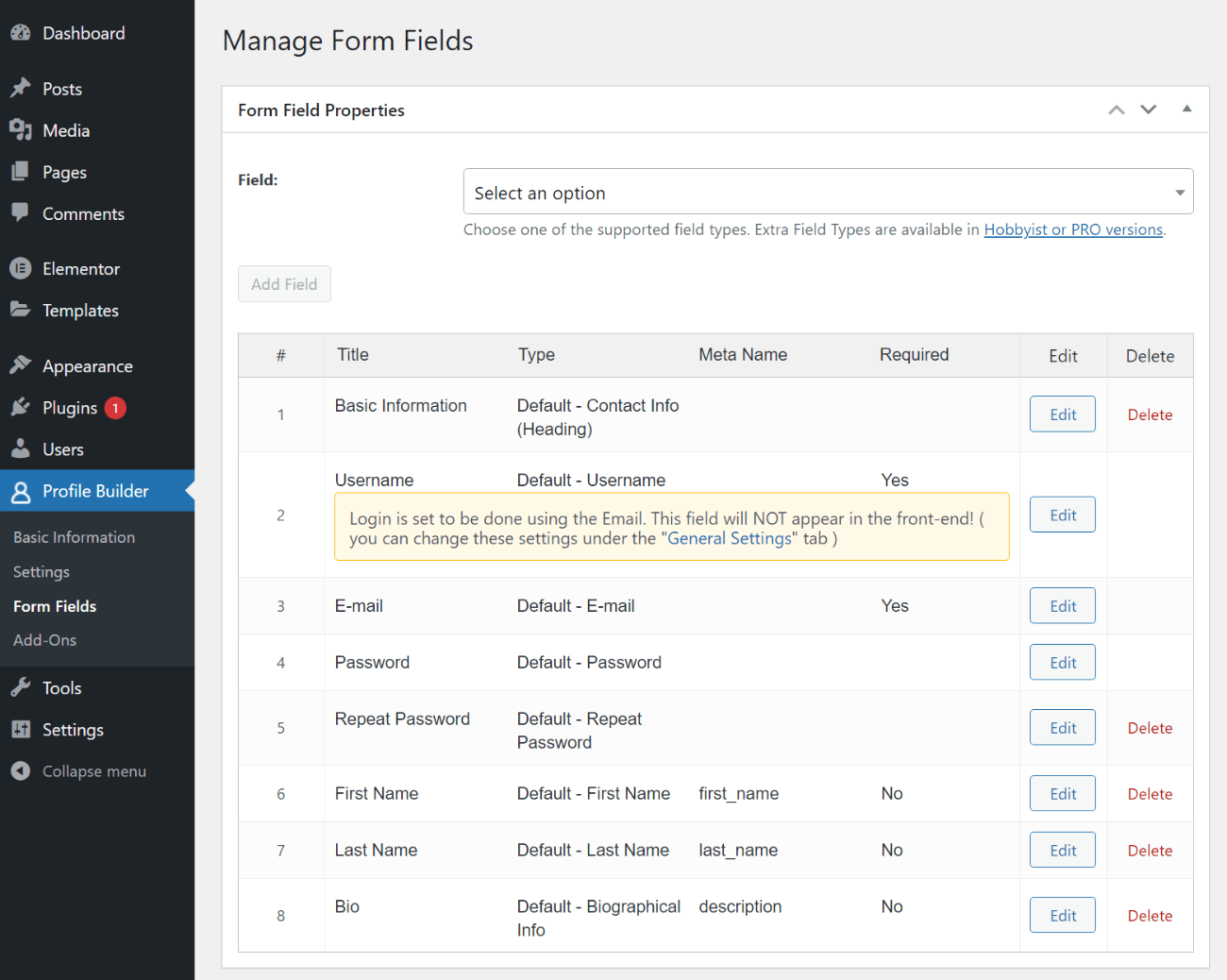 Customize WordPress register form