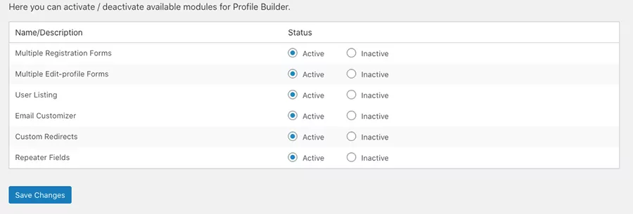 Activating User Listing Module