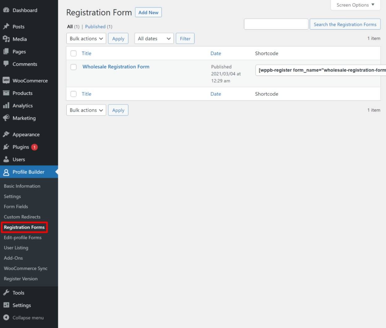 Custom WooCommerce register page shortcode