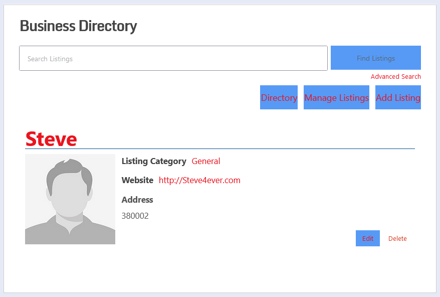 Final listing with Business Directory Listings