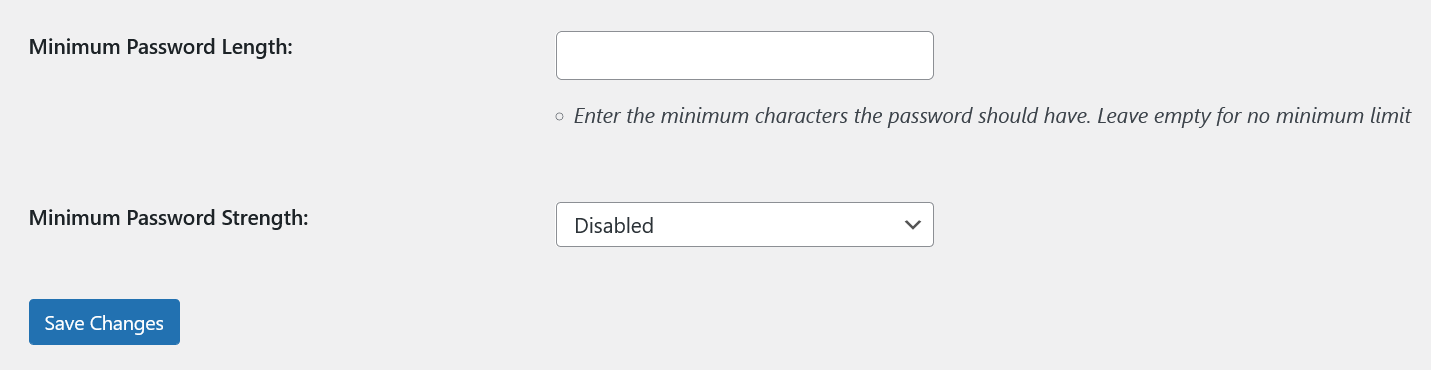 Easily manage WooCommerce password strength