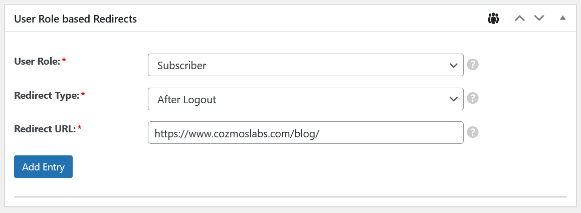 Redirecting based on user roles