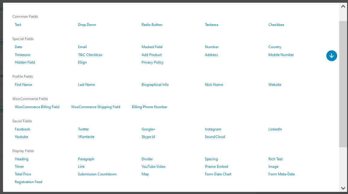 Registration Magic custom fields