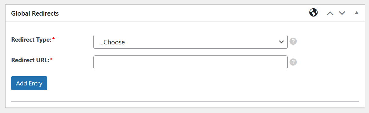 Global or general WordPress redirect