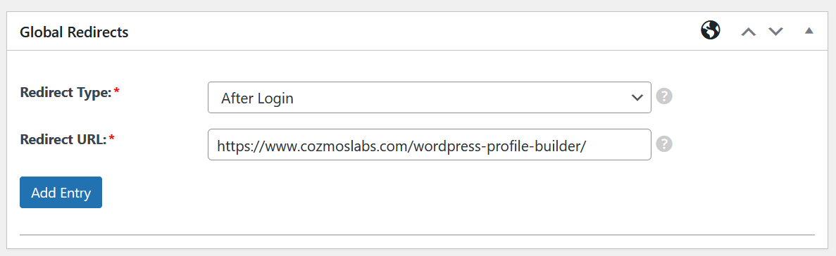 WordPress redirect to another page