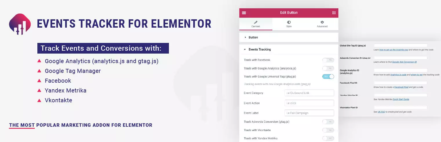 Elementor Events Tracker