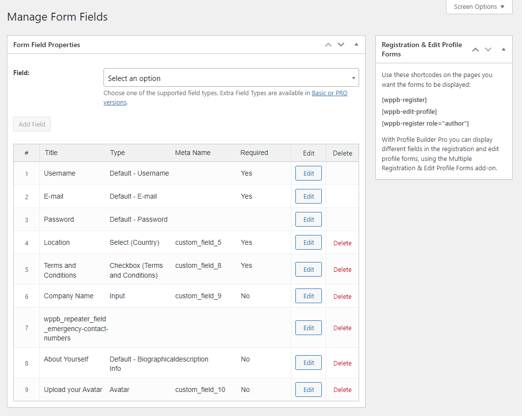 Add custom fields to login form