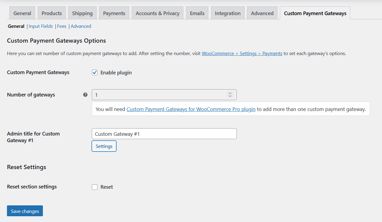 Create a WooCommerce custom payment gateway