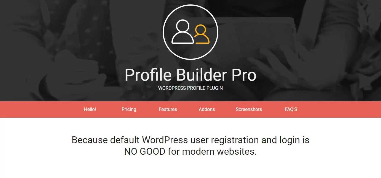 profile builder pro home page gravity forms free alternative
