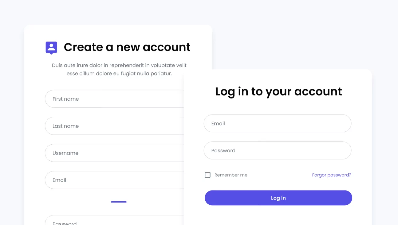 Profile Builder login and registration form template