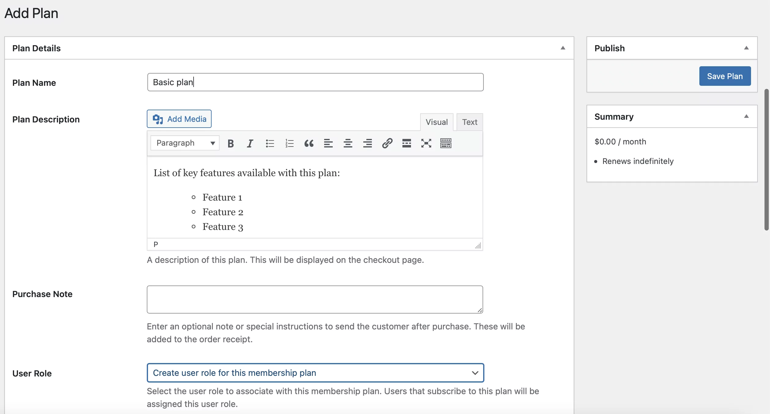 Add a membership option to MemberPress