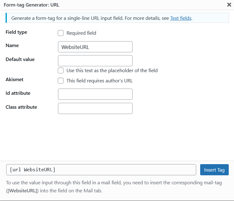 Adding new fields to your contact form