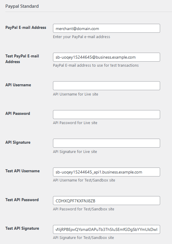 Testing sandbox payments in Paid Member Subscriptions plugin