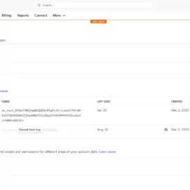 Stripe dashboard