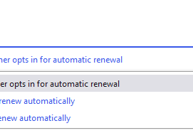 Set renewal for Stripe add-on
