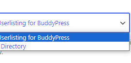 BuddyPress addon choosing the single user listing