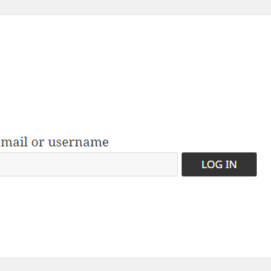 The passwordless login front end page