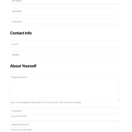 Front end Registration form with social connect