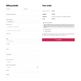 Profile Builder fields added to the WooCommerce Checkout page