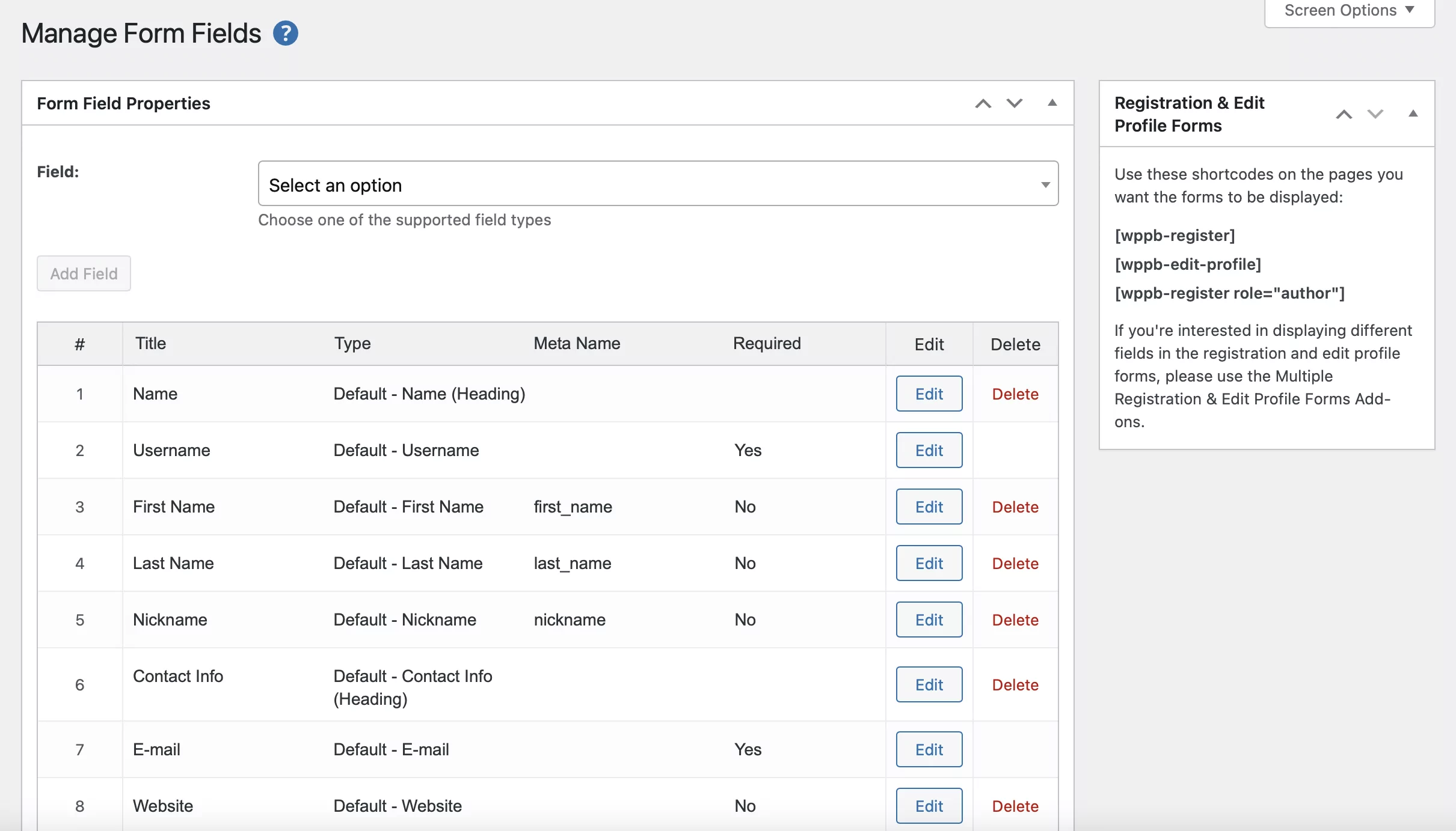 How to create a registration form in WordPress