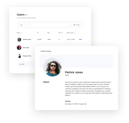 Profile Builder user listing feature