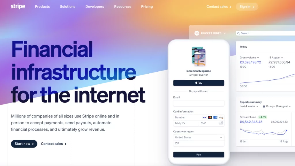 Stripe payment gateway for small business