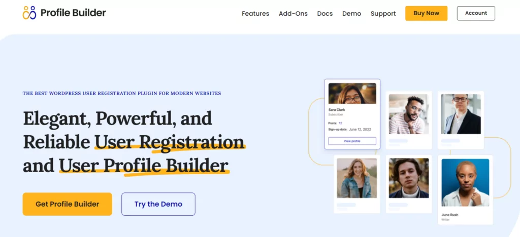 Profile Builder Plugin