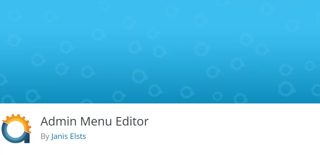 Admin Menu Editor plugin