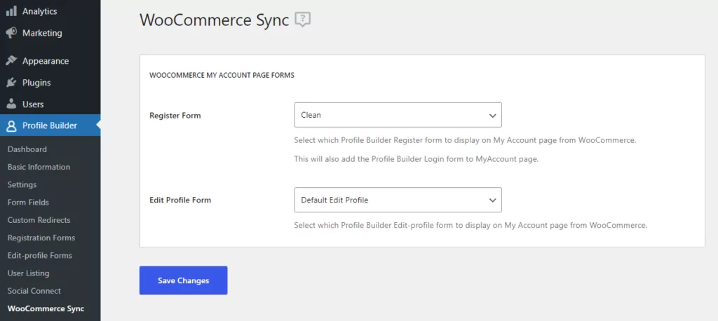 Replace default WooCommerce registration form