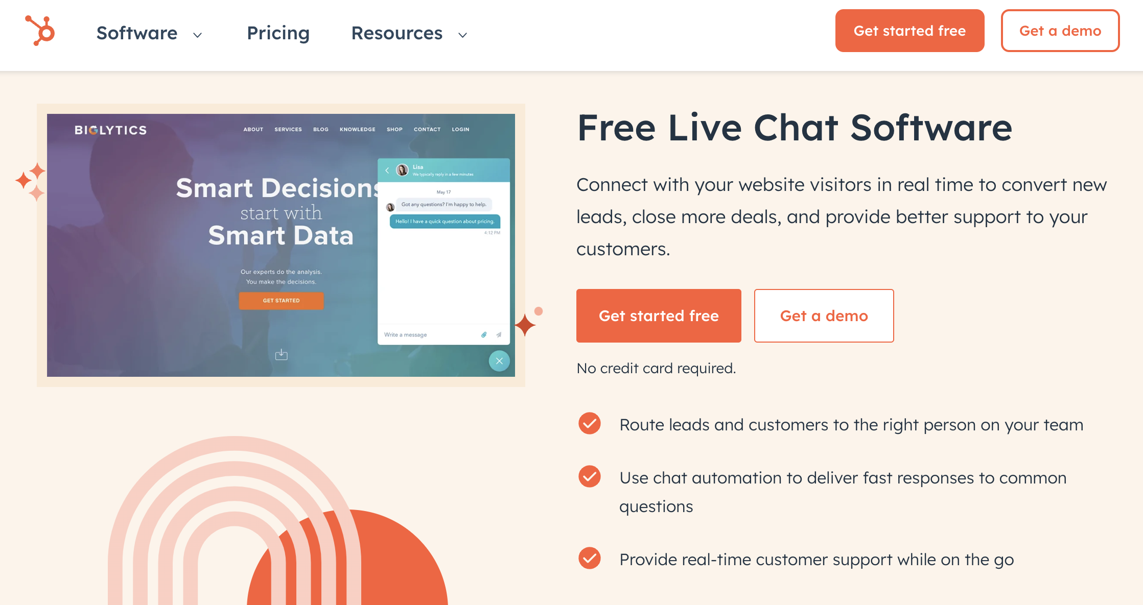 HubSpot is one of the best WordPress live chat plugins