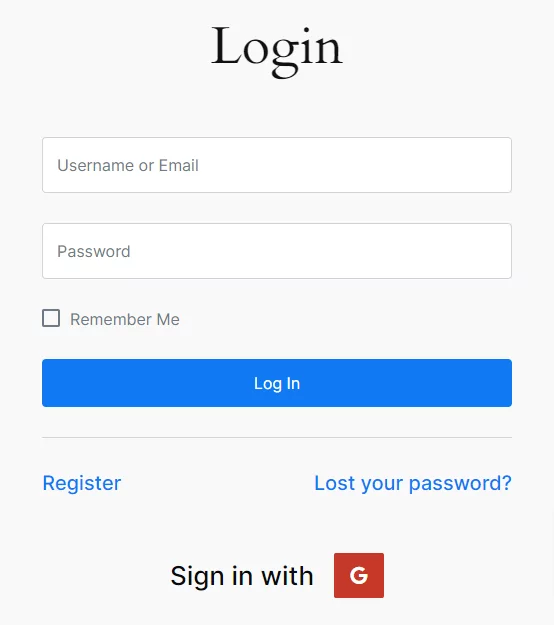 Profile Builder Pro - Social Connect - Application Settings - Google in Login Form