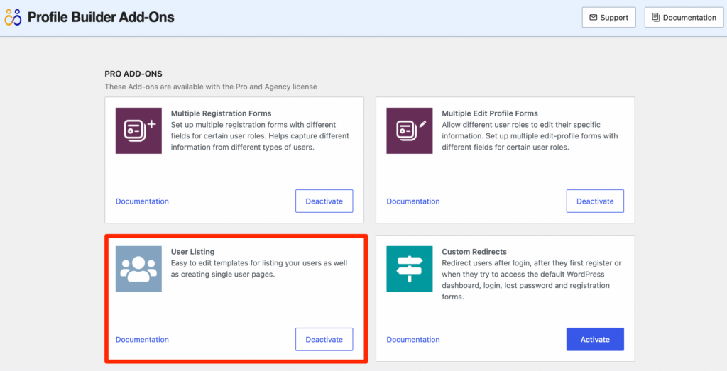 Install the User Listing add-on to create a WordPress map