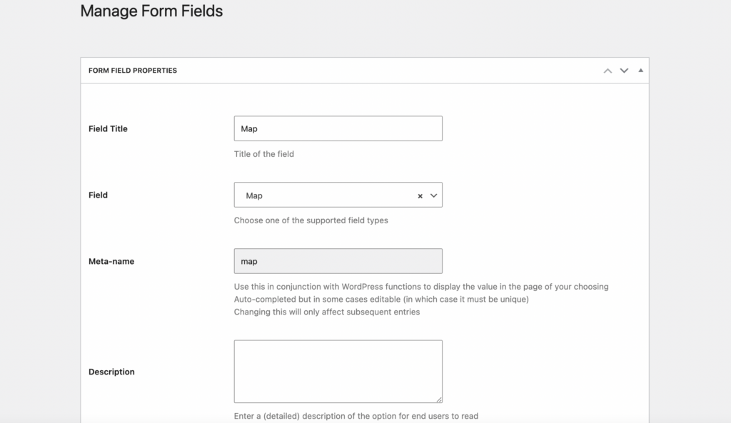 Profile Builder Map field