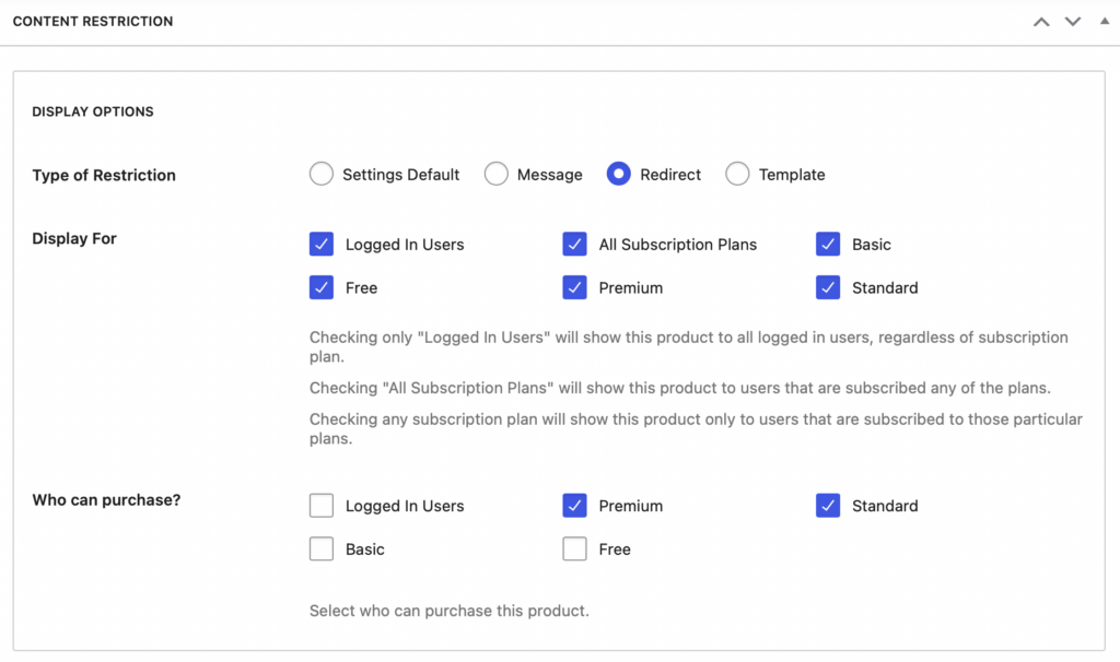 Restrict access to printables