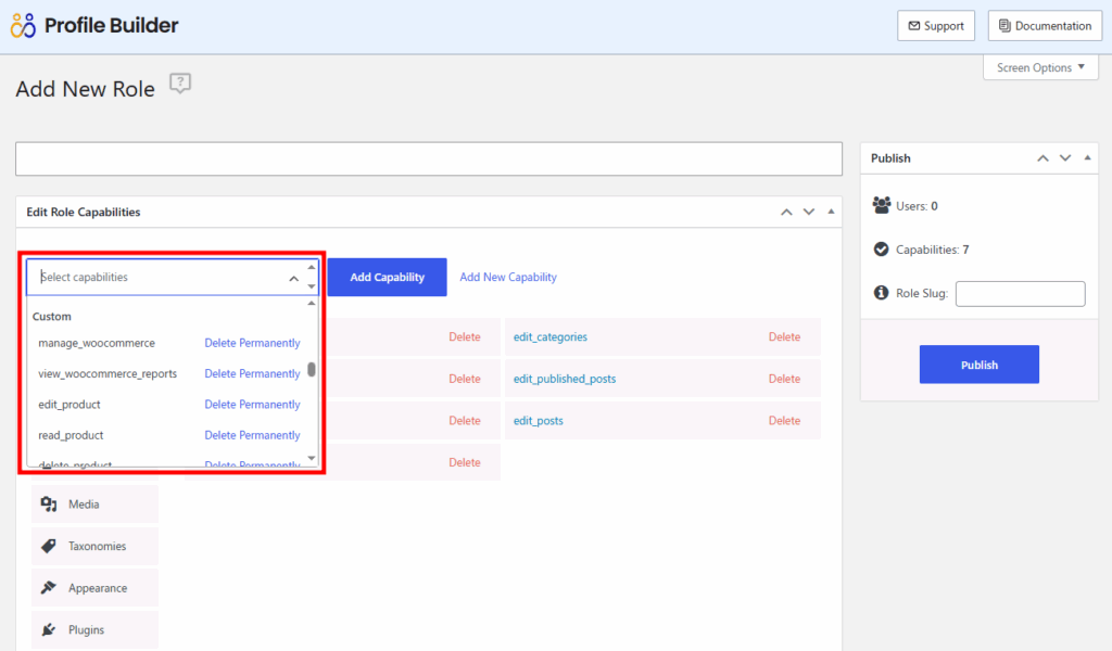 Add user role WooCommerce