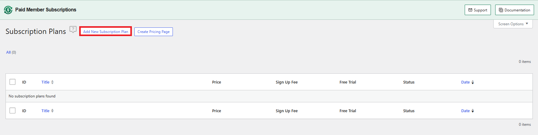 Add New Subscription Plan