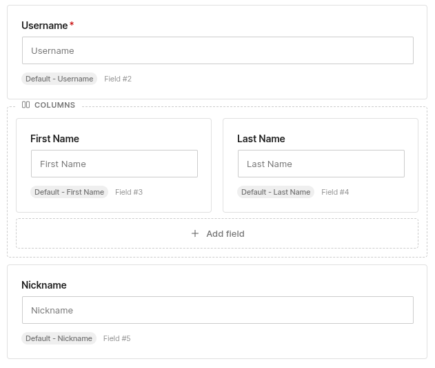 pb form builder columns block